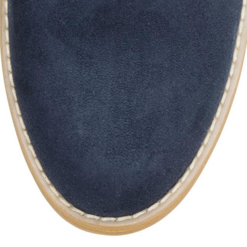 H&M Men’s Blue Suede Derby Oxford Shoe 40 (7.5) - Picture 4 of 10